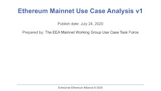 Mainnet Use Case Analysis v1 Results
